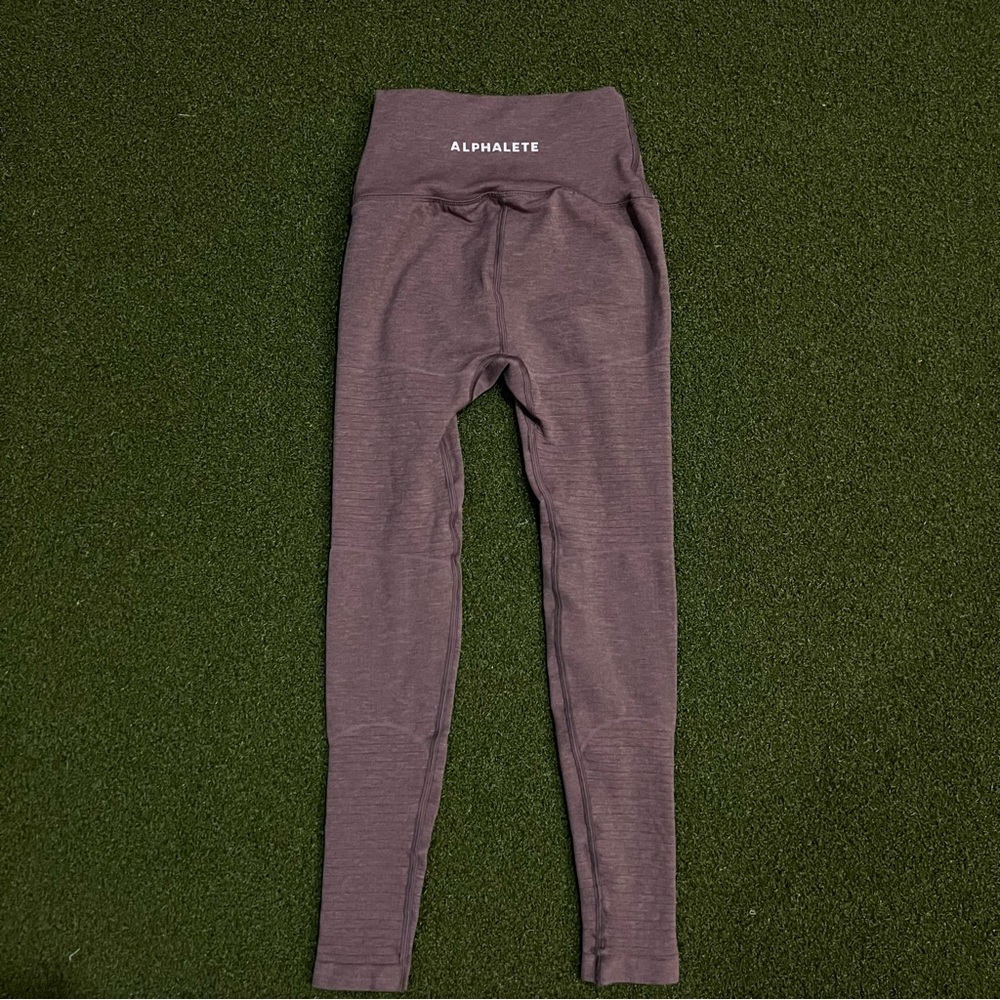 Alphalete Womens Maroon Revival Leggings Size S Small